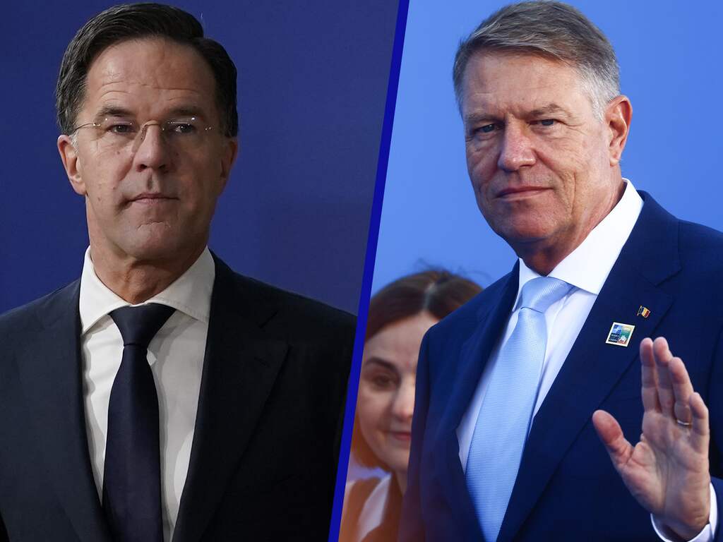 Mark Rutte en Klaus Iohannis