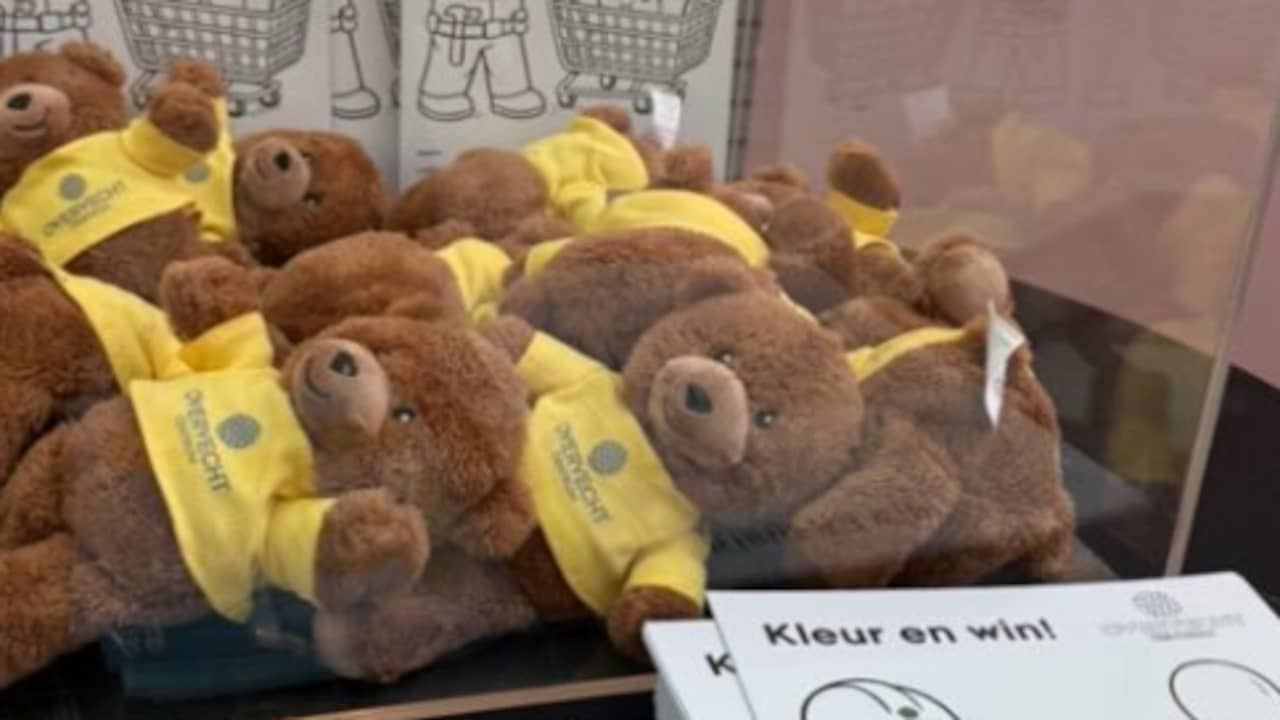 Dief steelt knuffelberen kleurwedstrijd, winkelcentrum dreigt beelden te delen