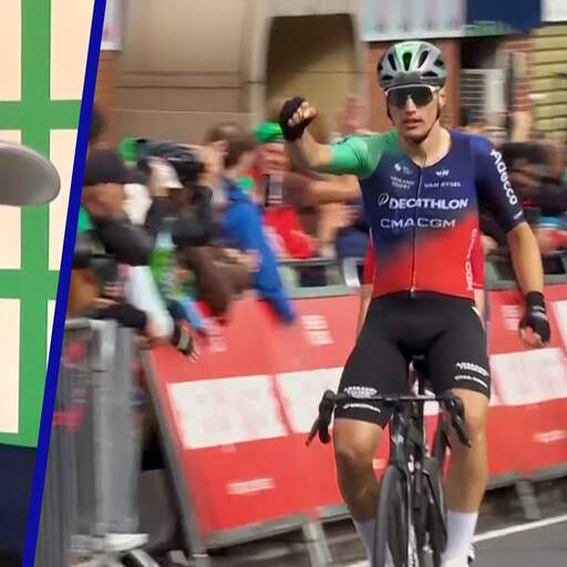 Illustratie bij: Video | Olav Kooij snelste bij massasprint in Ronde van Groot-Brittannië