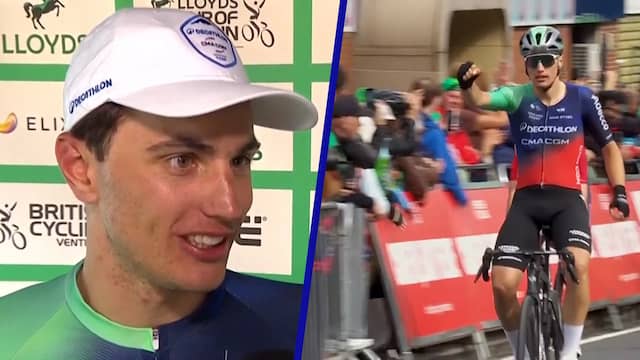 Olav Kooij snelste bij massasprint in Ronde van Groot-Brittannië