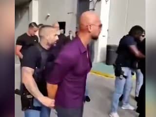 Andrew Tate in de boeien geslagen na aanhouding in Miami