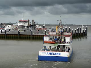 Minder veerdiensten tussen Ameland en Holwerd door verzanding vaargeul