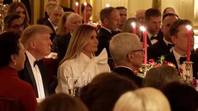 Video | Trump en Xi zitten met Elon Musk aan tafel bij staatsdiner