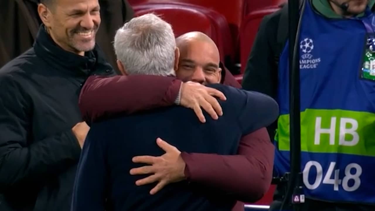 Video | Mourinho heeft zwak voor Sneijder: 'Fattie guy is heel aardig'