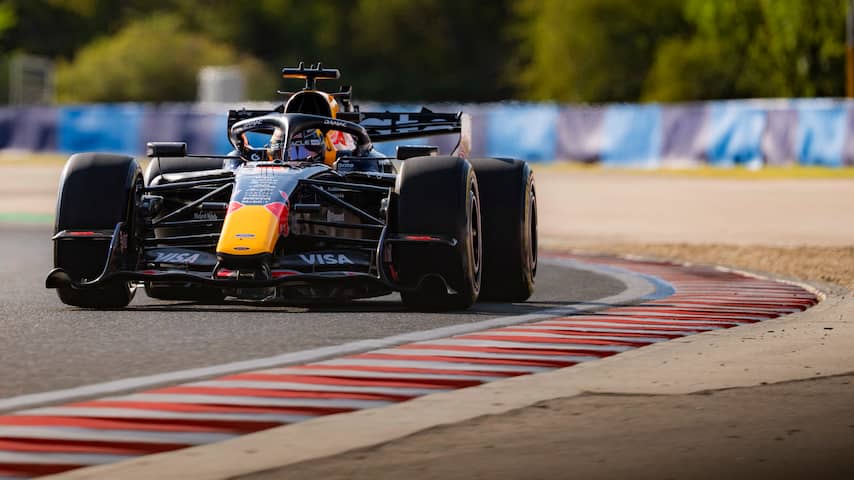 Verstappen moet veel tijd toegeven in laatste training Hongarije, Norris snelste