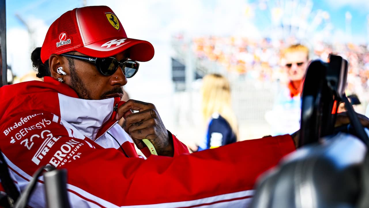 Hamilton gefrustreerd over tactiek Ferrari na mislopen podium in Zandvoort