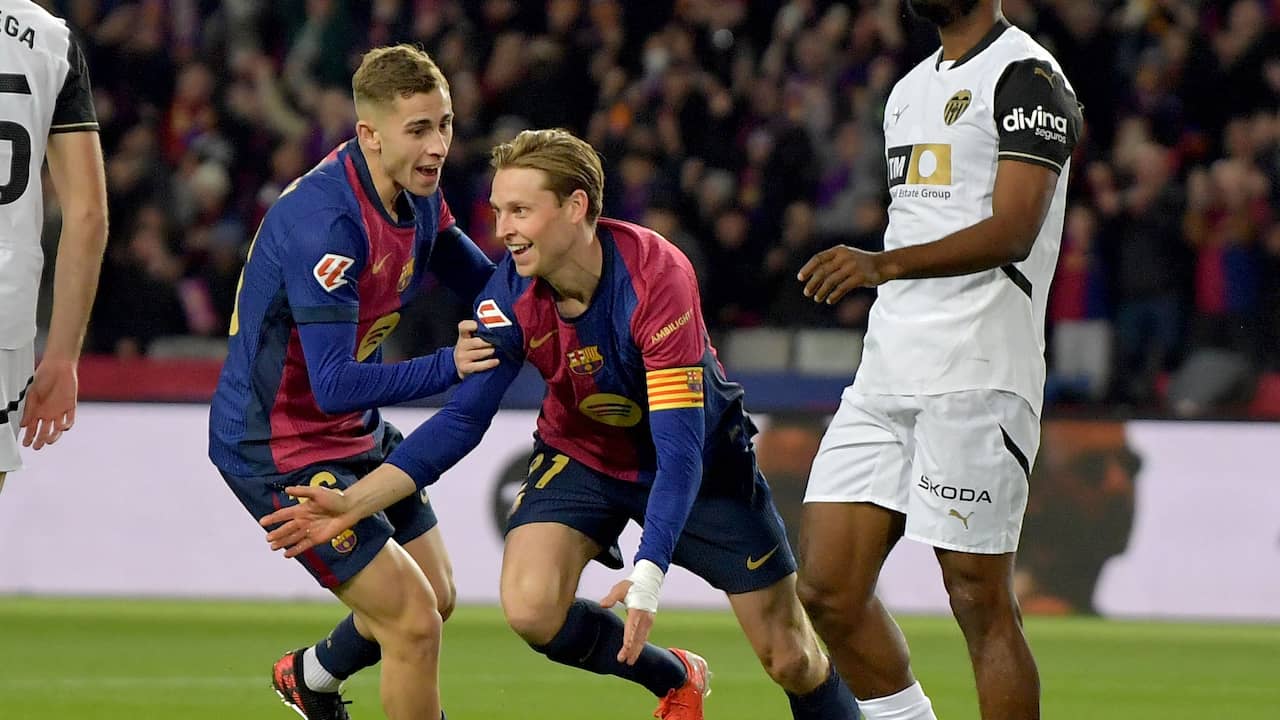 Beeld uit video: Frenkie de Jong scoort razendsnel voor FC Barcelona