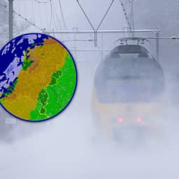 Live sneeuw | NS adviseert reis uit te stellen, het sneeuwt in vrijwel heel Nederland