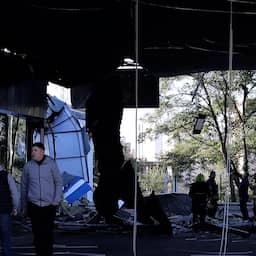 Video | Tankstation in puin na Russische droneaanval in Kyiv