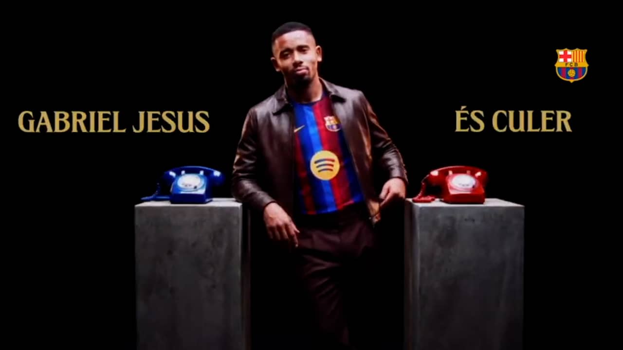 Zo presenteerde FC Barcelona Gabriel Jesus