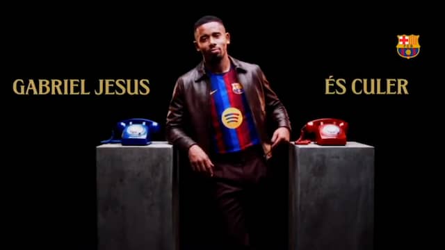 Zo presenteerde FC Barcelona Gabriel Jesus