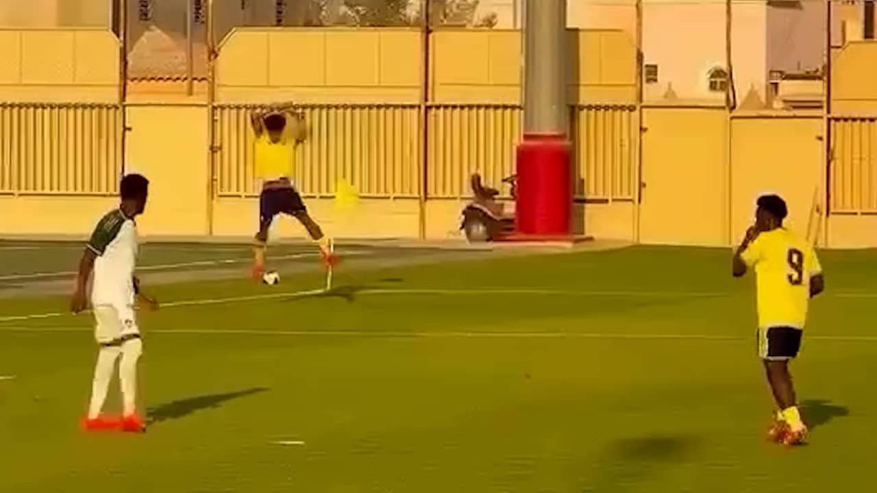 Cristiano Ronaldo jr. viert goals voor jeugdteam Al Nassr met 'Siuuu'