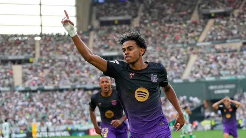 FC Barcelona zet zegereeks voort in spektakelstuk met weergaloze goal Yamal