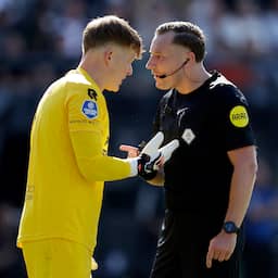 Telstar-keeper Koeman jr. verbaasd over nieuwe spelregels: 'Kreeg aparte reactie'
