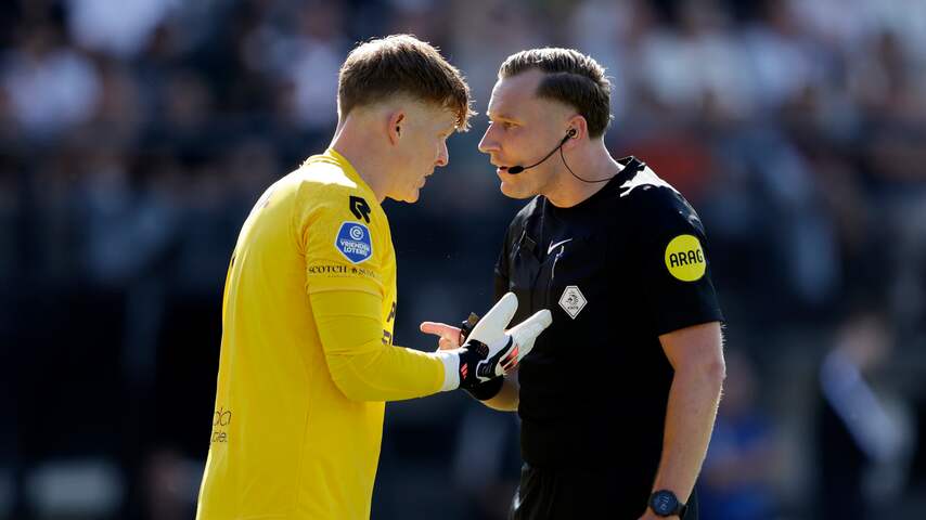 Telstar-keeper Koeman jr. verbaasd over nieuwe spelregels: 'Kreeg aparte reactie'