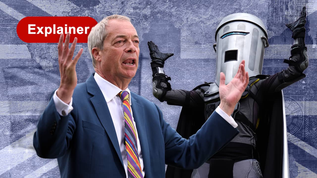 Farage versus Count Binface: verkiezingsstunt loopt uit de hand