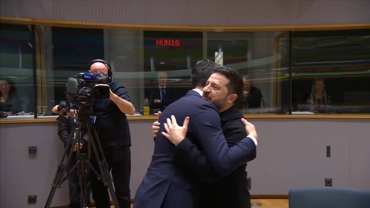 Zelensky trekt op met EU-leiders tijdens ruzie met Trump