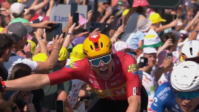 Waerenskjold verrast iedereen en sprint naar zege in elfde Tour-etappe