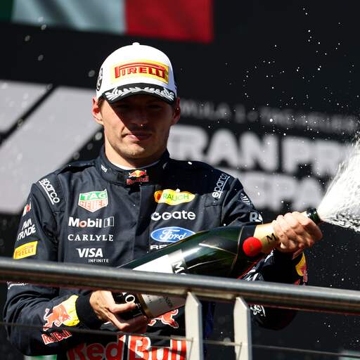 Illustratie bij: Verstappen hield Norris makkelijk achter zich: 'Moest gewoon in het midden rijden'