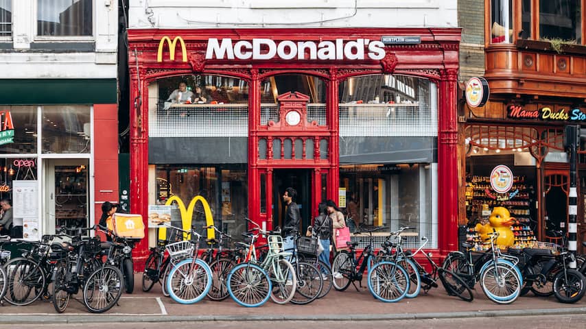 Gevel van McDonald's in Amsterdam