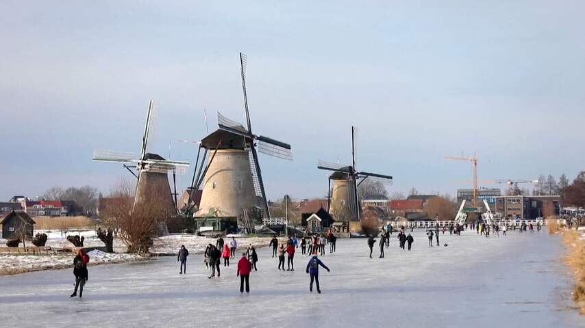 Nederlanders genieten van voorlopig laatste schaatsdag