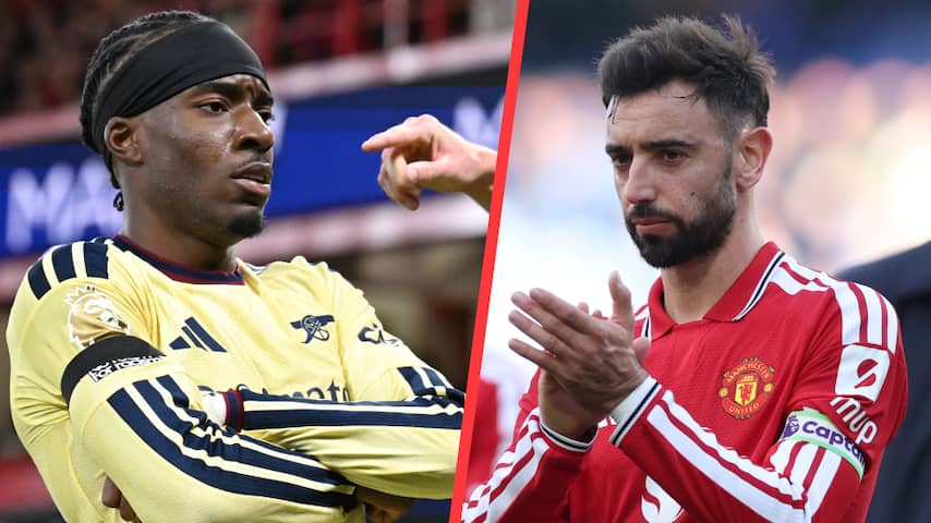 Arsenal ontsnapt bij Forest dankzij Madueke, Manchester United wint wéér niet