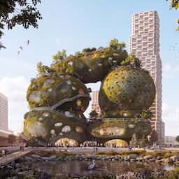 New sustainable icon on the Meuse: Rotterdam adds a rock formation