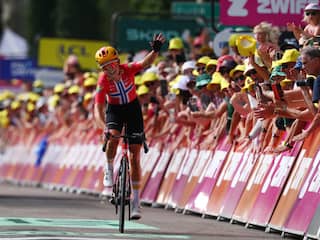 Uitgebluste Haugset wint in Tour na solo van 88 kilometer