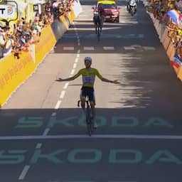 Video | Zo finishte oppermachtige Pogacar als eerste op Alpe d'Huez