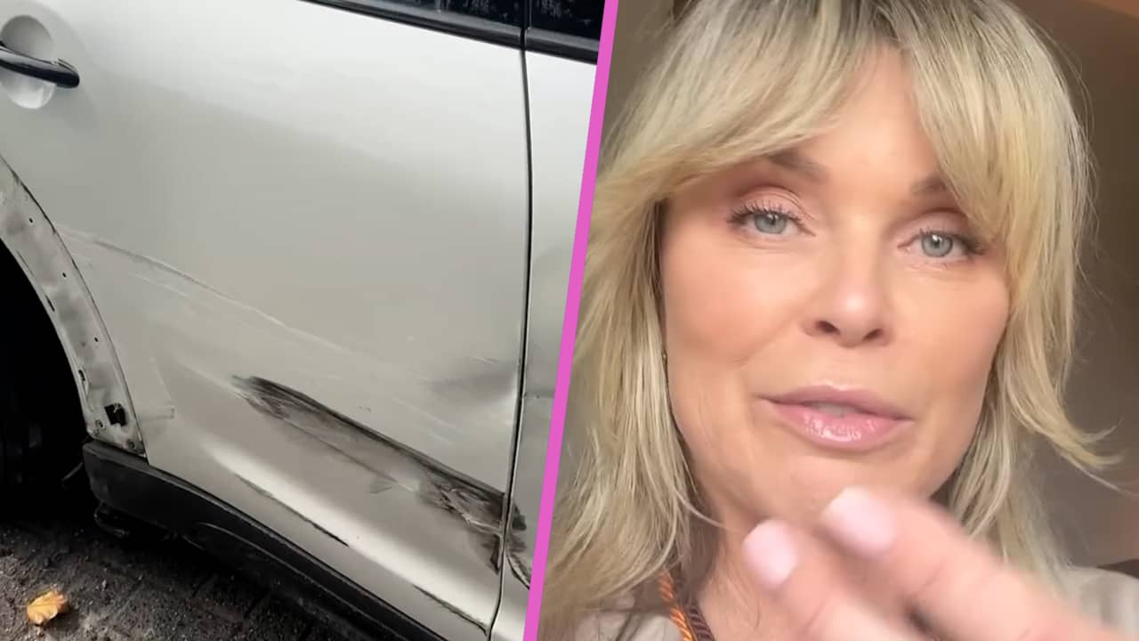 Video | Na harde klap treft Bridget Maasland haar auto in de kreukels aan