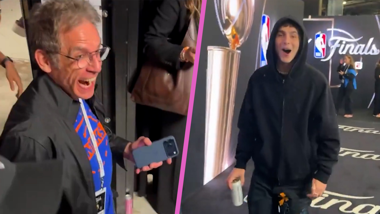 Timothée Chalamet viert overwinning Knicks met Ben Stiller | NU.nl