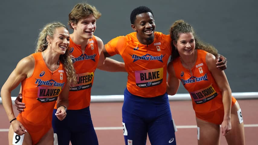 Klaver, Phijffers, Blake en Van der Schoot derde op 4x400 Ultimate Championship