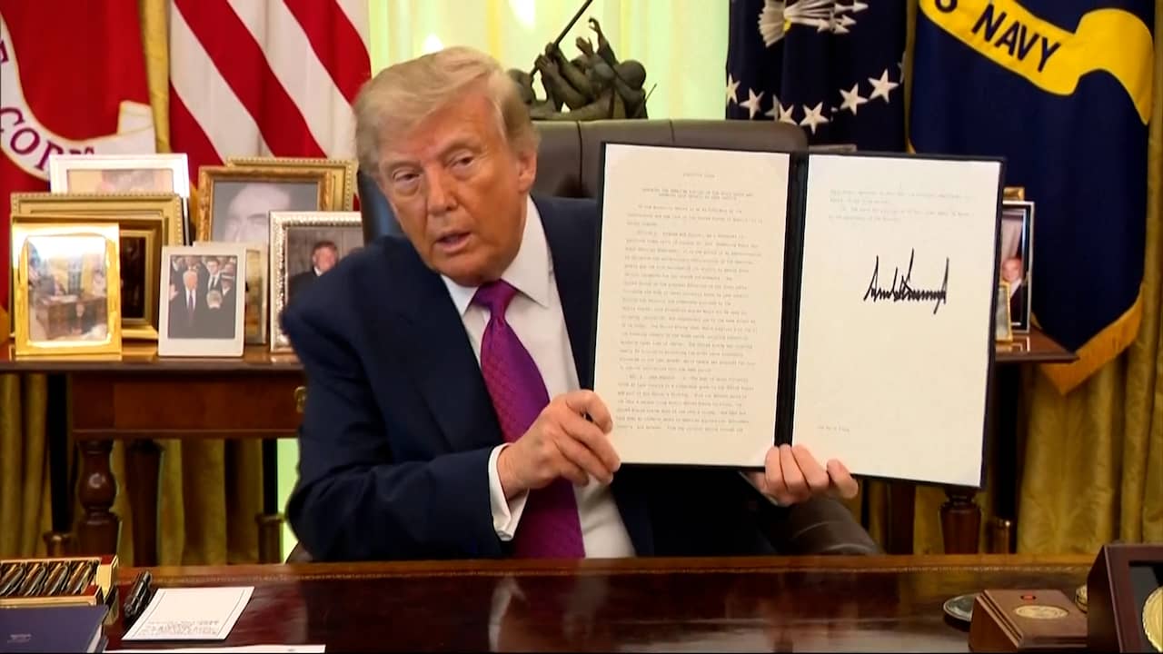 Trump ondertekent decreet om Ontariomeer te hernoemen tot Amerikameer