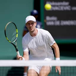 Van de Zandschulp verliest slopende vijfsetter op Wimbledon, ook De Jong klaar