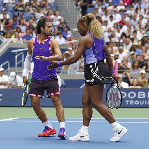 Serena Williams en Alcaraz stranden in kwartfinales gemengd dubbel US Open