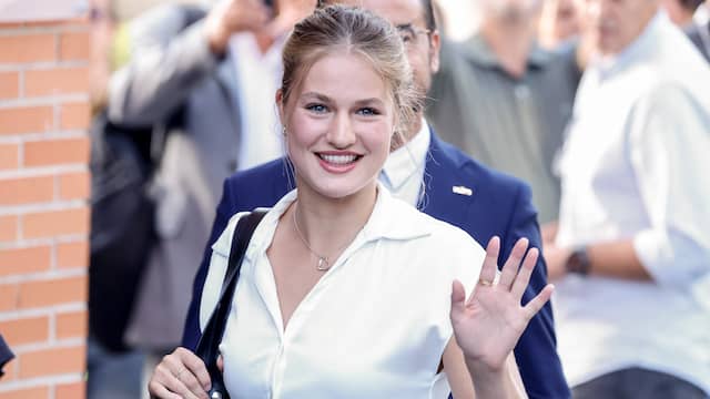 Spaanse prinses Leonor heeft eerste studiedag in Madrid