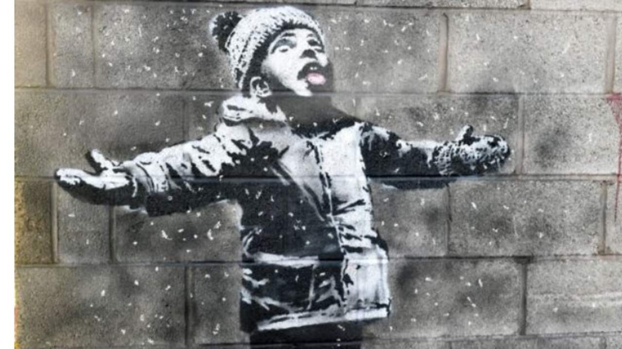 Brit wil af van kunstwerk Banksy op garage | Boek & Cultuur | NU.nl