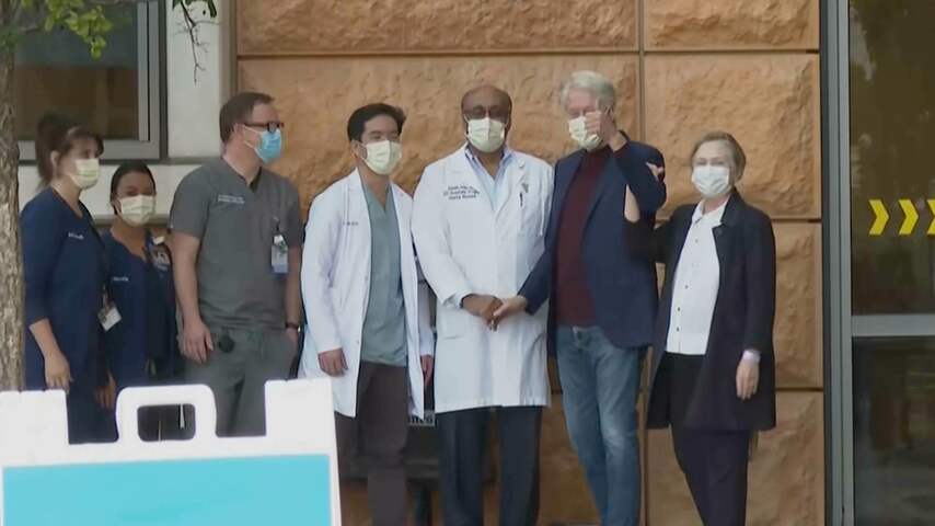 Bill Clinton verlaat ziekenhuis na opname van vijf dagen