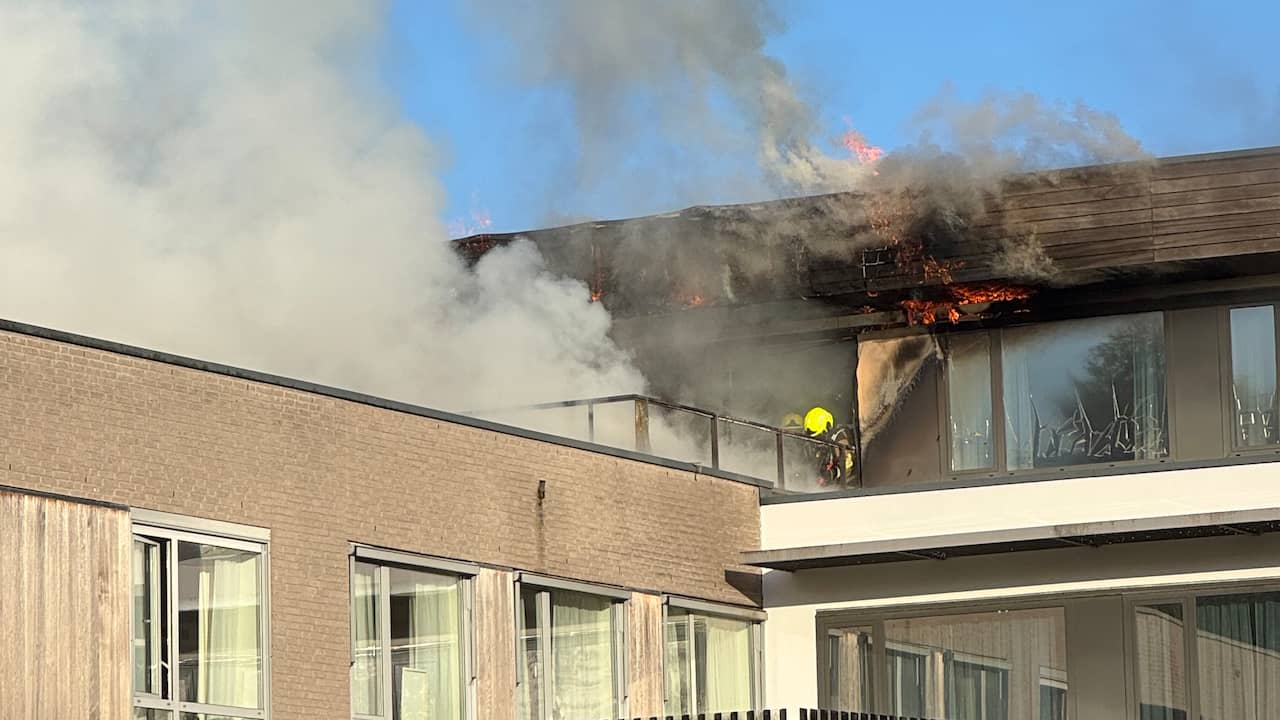 Grote brand in kantoorgedeelte ggz-instelling in Halsteren