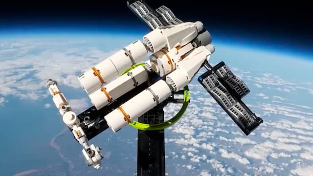 Legoset van Project Hail Mary vliegt boven de aarde en vestigt record