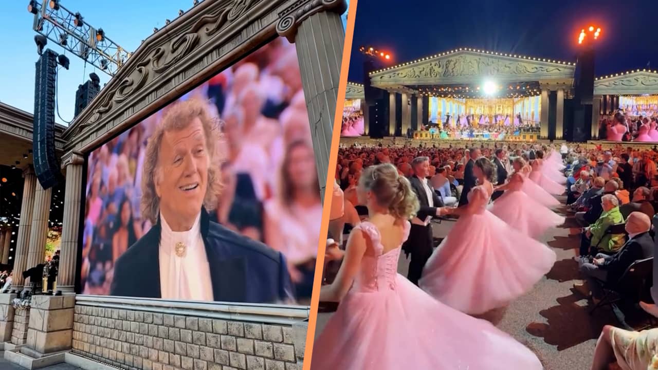 Nicolette van Dam en Bas Smit dansen bij concert André Rieu | NU.nl