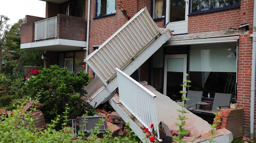 Bewoners van Oudenbosch opgeschrikt door twee ingestorte balkons