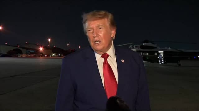 Trump erkent dat hij niet met Air Force One vloog na NAVO-top: 'Vertrouw op Secret Service'