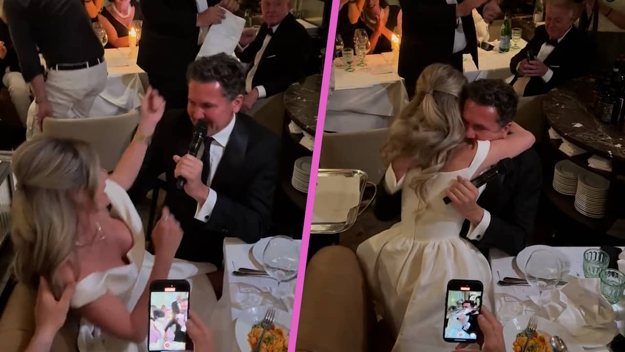 Nikkie Plessen wordt ten huwelijk gevraagd op verjaardagsfeest
