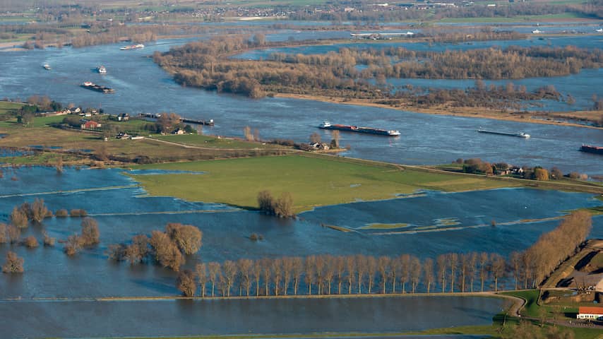 Rijn bij Lobith bereikt woensdag hoogste stand | Binnenland | NU.nl