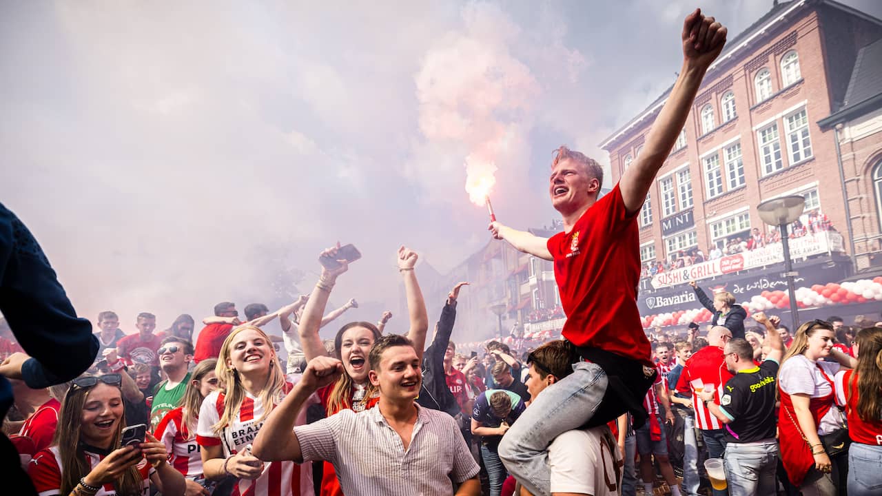 Video | Volksfeest in Eindhoven na kampioenschap PSV