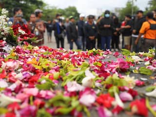 Indrukwekkende foto's van de stadionramp in Indonesië
