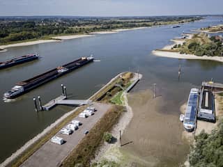 Waterpeil van de Rijn was nog nooit zo laag door droogte
