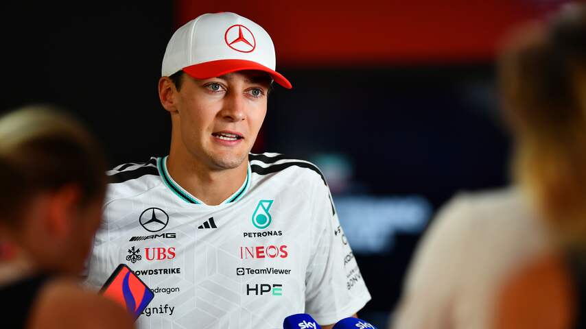 Russell denkt niet meer aan F1-titel: 'Realistisch gezien doe ik niet mee'