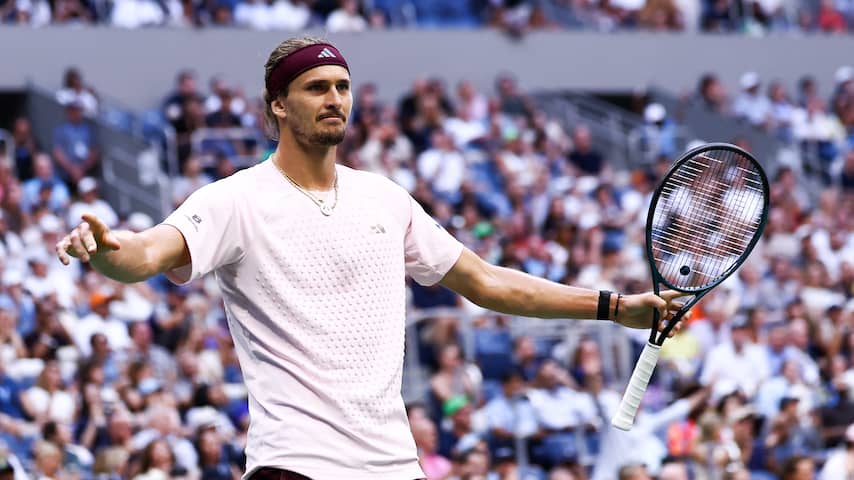 Zverev verslaat Khachanov en haalt op US Open derde Grand Slam-finale op rij